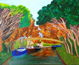 LE-CANAL-DU-MIDI-la-passerelle